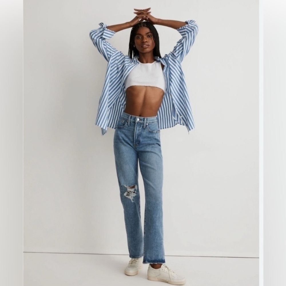 Madewell The Perfect Vintage Straight Jean 32 Mom Jeans